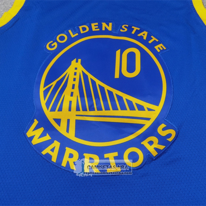 Camiseta Golden State Warriors Jimmy Butler III NO 10 Icon 2024-25 Azul